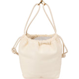 Valentino Garavani Nappa Leather VLogo Small Drawstring Shoulder Handbag