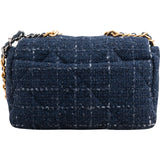 Chanel 19 Quilted Tweed Medium Single Flap Crossbody Bag