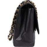 Chanel Quilted Caviar Leather Jumbo Single Flap Crossbody Bag