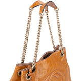 Gucci Patent Leather Soho Chain Tote Crossbody Bag