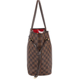 Louis Vuitton Monogram Damier Ebene Neverfull MM Shoulder Bag