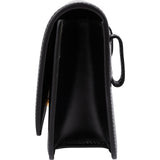 Burberry Black Leather TB Belt Handbag