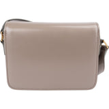 Celine Grey Shiny Calfskin Teen Triomphe Crossbody Bag