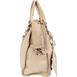 Balenciaga Cream Leather City Handbag