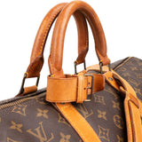 Louis Vuitton Monogram Canvas Keepall 50 Bandoulière Travel Bag