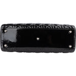 Christian Dior Quilted Patent Leather Lady Dior Handbag - vintageandkickz