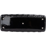 Christian Dior Quilted Patent Leather Lady Dior Handbag - vintageandkickz