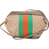 Gucci Monogram GG Supreme Canvas Butterfly Web Crossbody Bag