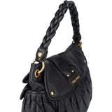 Miu Miu Matelassé Nappa Leather Coffer Hobo City Shoulder Bag
