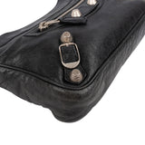 Balenciaga Black Leather City Mini Pochette Crossbody Bag