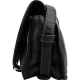 Chloé Black Leather Marcie Small Saddle Crossbody Bag