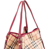 Burberry Haymarket Check Hobo Shoulder Bag