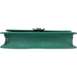 Gucci Pebbled Leather Interlocking GG Wallet On Chain Crossbody Bag