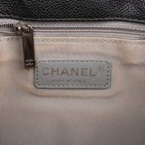 Chanel Quilted Caviar Leather Palladium Front Pocket Single Flap Shoulder Bag