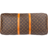 Louis Vuitton Monogram Canvas Keepall 55 Travel Bag