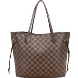 Louis Vuitton Monogram Damier Ebene Canvas Neverfull MM Shoulder Bag