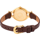 Fendi Gold Tone Leather Classic Oval 640 L Woman Watch