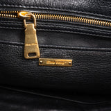 Miu Miu Quilted Denim Biker Tote Handbag