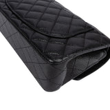 Chanel Quilted Caviar Leather Small Double Flap Shoulder Bag