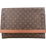 Louis Vuitton Monogram Canvas Porte Documents Laptop Clutch