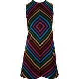 Gucci Multicolor Glitter Symmetric Pattern Top Dress (XS)