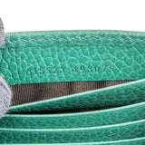 Gucci Pebbled Leather Interlocking GG Wallet on Chain Crossbody Bag