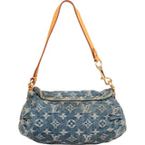 Louis Vuitton Monogram Denim Mini Pleaty Handbag