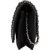 Chanel Quilted Lambskin Palladium Wallet On Chain Crossbody Bag