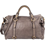 Miu Miu Vitello Lux Leather Bow Handbag