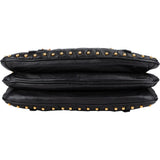 Miu Miu Quilted Leather Studded Turnlock Flap Shoulder Bag