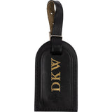 Louis Vuitton Noir Leather Luggage Tag (DKW)