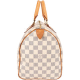 Louis Vuitton Monogram Damier Azur Speedy 30 Handbag