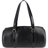 Louis Vuitton Noir Epi Leather Soufflot Handbag