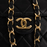 Chanel Quilted Lambskin 24K Gold Single Flap Shoulder Bag
