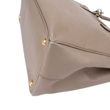 Prada Grey Saffiano Leather Galleria Handbag