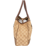 Gucci Monogram GG Metallic Leather Princy Tote Shoulder Bag
