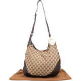 Gucci Monogram GG Canvas Britt Hobo GG Shoulder Bag