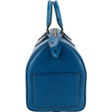 Louis Vuitton Blue Epi Leather Speedy 30 Handbag