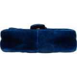 Gucci Velvet Matelassé GG Marmont Small Crossbody Bag