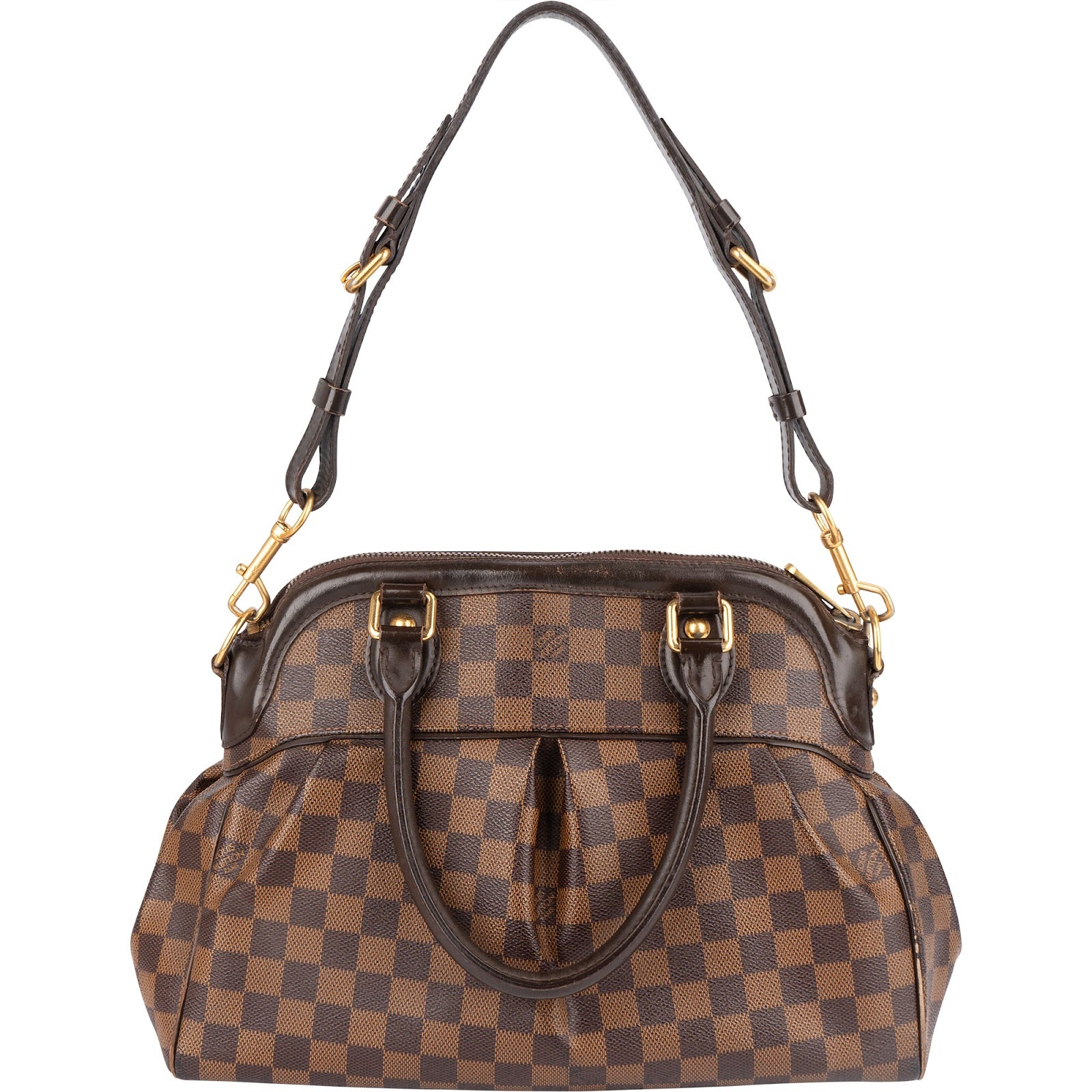 Louis Vuitton Monogram Damier Ebene Canvas Trevi PM Handbag - vintageandkickz
