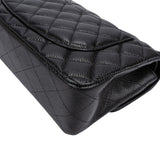 Chanel Quilted Caviar Leather Small Double Flap Shoulder Bag