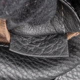 Chloé Black Grained Leather Marcie Small Saddle Crossbody Bag