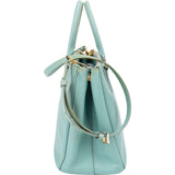 Prada Turquoise Saffiano Leather Galleria Handbag