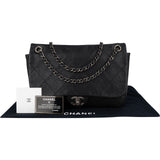 Chanel Stitching Caviar Leather Single Flap Crossbody Bag