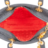 Christian Dior Quilted Nylon Cannage Lady Dior Handbag