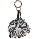 Fendi Fringe Multicolor Leather Fringe Eye Bug Bag Charm