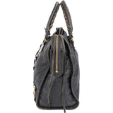 Balenciaga Grey Leather Classic City Handbag
