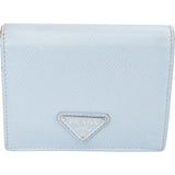 Prada Saffiano Leather Triangle Small Bifold Wallet