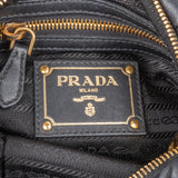 Prada Black Nappa Gauffre Chain Shoulder Bag