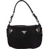 Prada Black Tessuto Leather Shoulder Bag